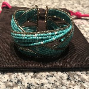 Beaded cuff bracelet